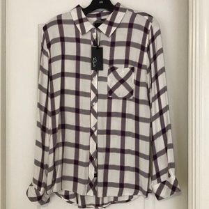 Rails plaid button down shirt
